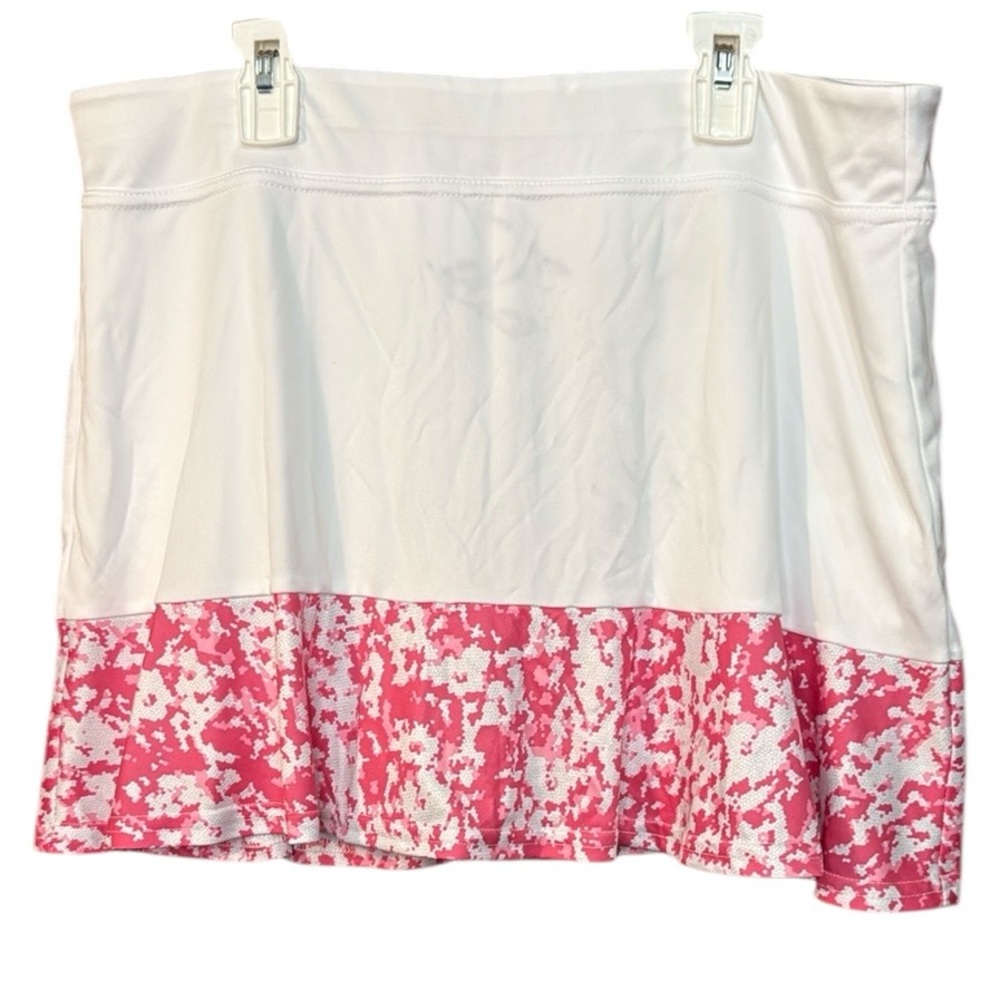 Grand Slam Performance Golf Tennis Sport Skort White and Pink Women’s Large